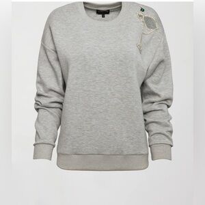 NWT Carbon 38 Martini Ebellished Sweatshirt